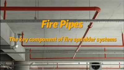 Yangın boruları Yangın sprinkler sisteminin temel bileşeni